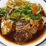 レストラン山崎 - 長谷川自然牧場産豚肉のシノワ風