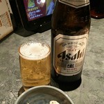 Hokkaido - まずビールと、お通し豆と根菜の白和え。