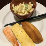 Sushi Kafe En - サラダはマカロニサラダ