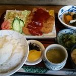 Yanoyoshi - ボークカツ定食１１００円
