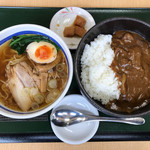 地産地食堂 てらや - 牛すじカレーセット880円