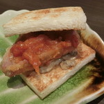 京松蘭はなれ - １枚はカツサンドにしちゃいます