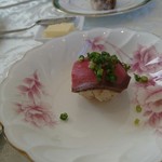 フランス料理 レストラン大澤 - ローストビーフの手まり寿司