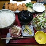 魚貴 - 牡蠣ふらい 定食