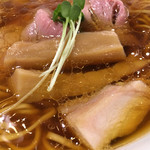 らぁ麺やまぐち - 鶏チャーシューに太メンマ