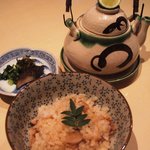 魚竹 - 絶品♪松茸ご飯＆土瓶蒸し