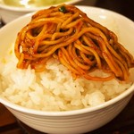 中国郷菜館 大陸風 - ラーズー麺 オンザライス