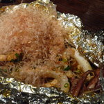 味噌鐡　カギロイ - 旬のイカのわた焼き ひしほ味噌（700円）☆深みとコク、そしてちょっぴり苦味のあるタレが旨い！！