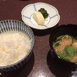 花暦 - ご飯もお新香も美味しかったですよ。