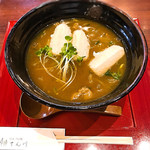 てん川 - 揚げ餅カレーうどん