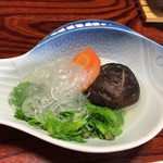 田中旅館 - 春菊・葛切り・椎茸・人参