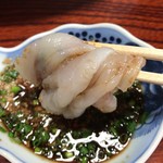 田中旅館 - ふぐ刺し、いただきま〜す