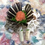 田中旅館 - 河豚皮の湯引き