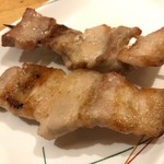 Kushi dori - スペイン産赤豚のバラ肉 1串210yen