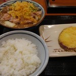 Marugame Seimen - 鴨ネギうどんとさつまいも天にごはん♪