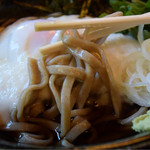 Sammommaemomijiya - そばは固めの太麺です。