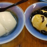 スタミナ苑 - 杏仁豆腐は２種類