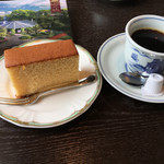 自由亭喫茶室 - 長崎堂のカステラとコーヒー