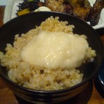ぼうず - トロロ付き玄米飯