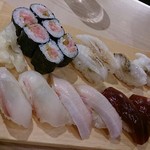 Sushiya Ginzou - 適当にお好みツマミ寿司例