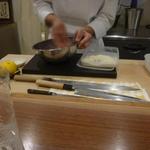 申虎 - 野菜の鱈の白子で和え