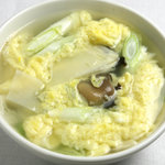 中国料理孝華 - 野菜と玉子のスープ　1,400円