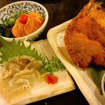 Nishinakajima Kaigan Uminoie - 肉厚美味しい～あじフライ￥350