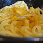 つけ麺屋 - つけ麺 大盛　カレーパウダーをかけて