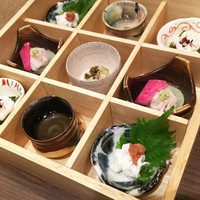 あなごと日本酒 なかむら - 1702 あなごと日本酒 なかむら あなご造り盛り@1,280円(湯引き、なめろう、造り)