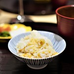 肉屋 雪月花 NAGOYA - 羽釜飯 南魚沼こしひかり お味噌汁 香物 