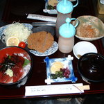 重美屋 - まぐろ漬丼とまぐろカツセット　お好みすしとまぐろカツセットもあります