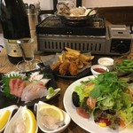 浜焼き・海鮮バル魚魚カルチョ - 牡蠣鍋コース