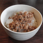麺堂 稲葉 - 稲葉 本日の肉ライスminiUP