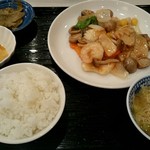 川菜味 - 魚介のカキソース炒め（ランチ）