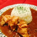 Serufu Dainingu Ando Ba- Ichi - 「一」のカレーライスからあげトッピング750円／ランチのみ