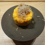 寿しの吉乃 - 2017.01 蟹玉子、白トリュフ