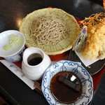 手打そば千花庵 - 天ぷらざる蕎麦