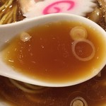 たけちゃんにぼしらーめん - 2017.1.21  醤油らーめんのスープ
