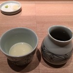 江戸蕎麦 白鳥 - 辛味大根の汁 + 蕎麦つゆ（2017/01/06）