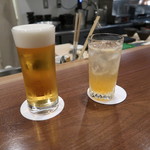 申虎 - 生ビールと梅酒で乾杯です！！