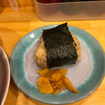 4回目。鶏味噌おにぎり。