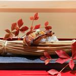 銀座 しのはら - 穴子、銀杏の飯蒸し