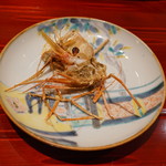 銀座 しのはら - ぶどうえびの頭揚げ