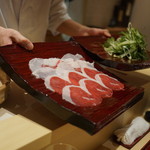 銀座 しのはら - ツキノワグマの月鍋