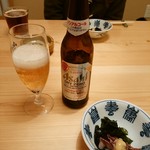 和食 温故知新 - ノンアルコールビール、ホットウーロン茶