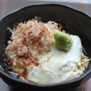 Homemade! Chilled cream cheese and soy milk. I'm going all out from the start.