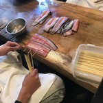 川豊 - 岸打ち作業