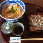 蕎麦や 銀次郎 - かつ丼セット＝１０８０円
（ざるそば 小）