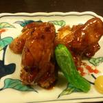 十割蕎麦みかあさ - 鶏焼き。