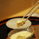 鞍馬口 寿星 - 伊勢海老蒸しを自家製タルタルに合わせ